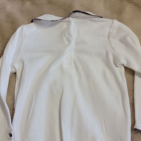 JANIE AND JACK 2-PIECE GRAY ROMPER DRESS AND ONESIE, SIZE 6-12 MONTHS - Picture 13 of 14